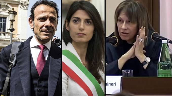 Marcello Minenna, Virginia Raggi e Carla Romana Raineri Marcello Minenna, Virginia Raggi e Carla Romana Raineri