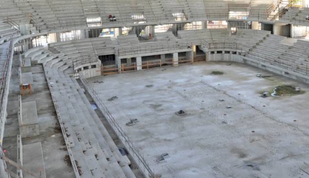 Risultati immagini per Il cantiere del Palalido visto dall'alto (Newpress)