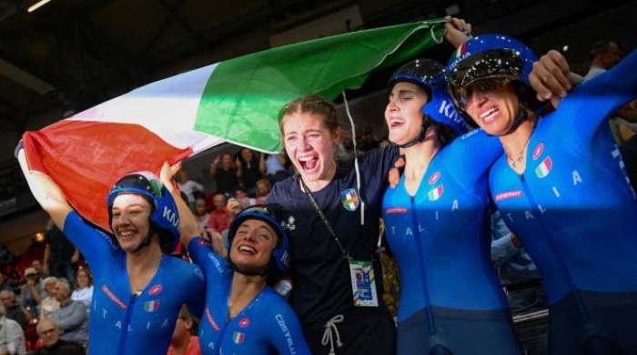 Mondiali di ciclismo su pista 2022, Italia oro nell'inseguimento a