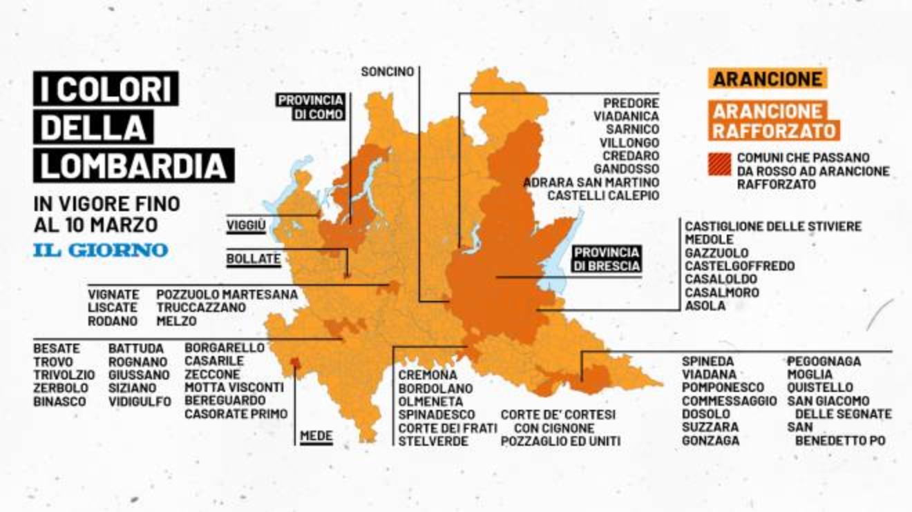 lombardia arancione sempre piu scuro c e il rischio zona rossa varianti fanno paura cronaca