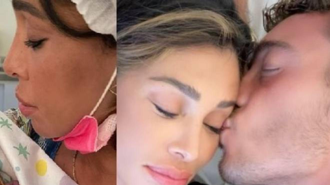 belen mamma la prima foto con la figlia luna mari la gioia di antonino spinalbese spettacoli