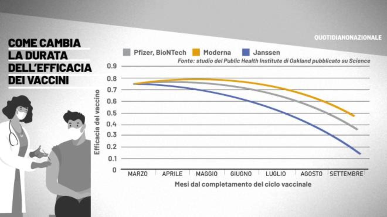 vaccino moderna pfizer e johnson quanto dura l efficacia nuovo studio crollo a 6 mesi cronaca