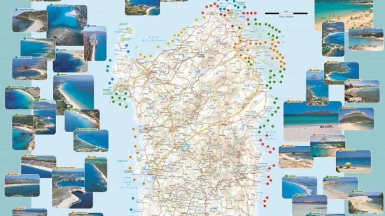 La Cartina Delle Spiagge Della Sardegna Con Il Carlino Bologna Cronaca Ilrestodelcarlino It