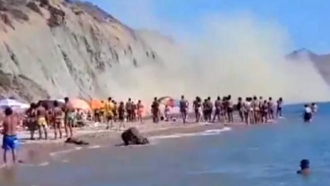 Agrigento Crolla Costone Dello Zingarello Paura In