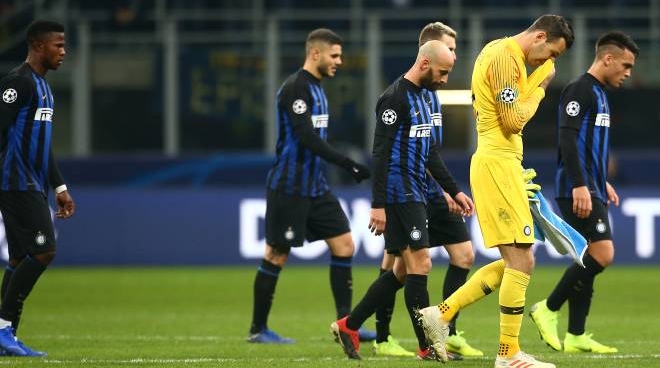 Risultati immagini per inter fuori champions
