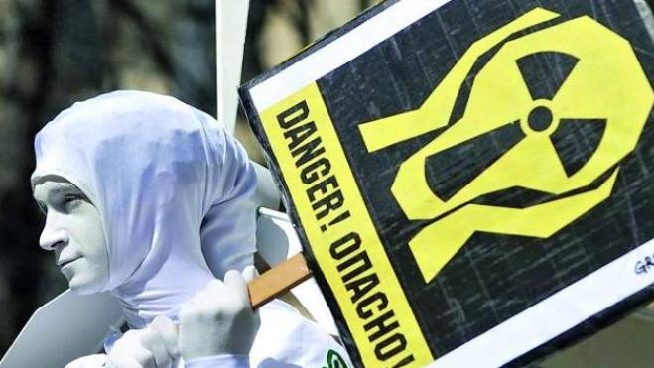 Manifestazione in Russia contro il pericolo nucleare