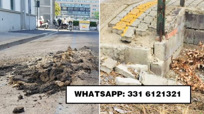 Foto di degrado inviate su whatsapp dai lettori