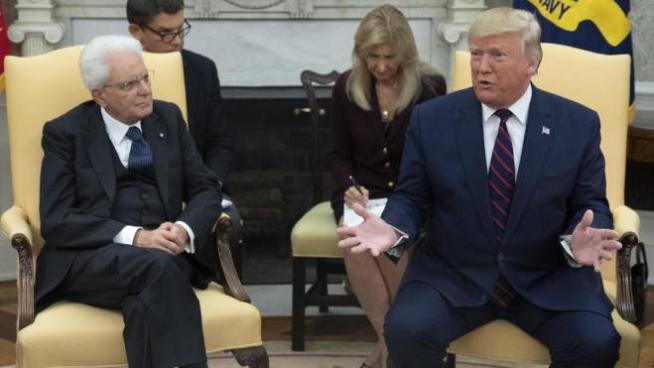 Risultati immagini per mattarella trump