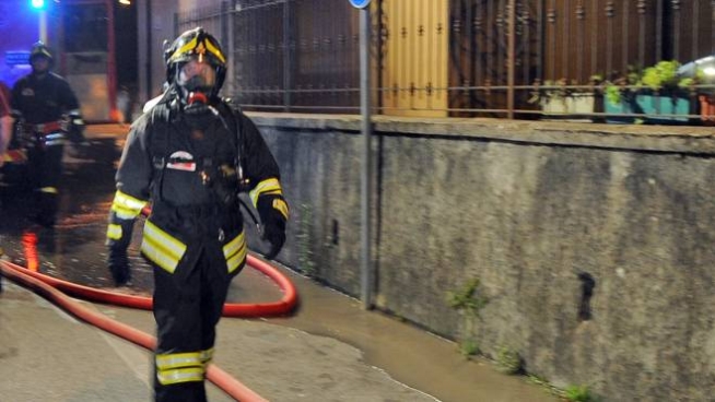 L'intervento dei vigili del fuoco