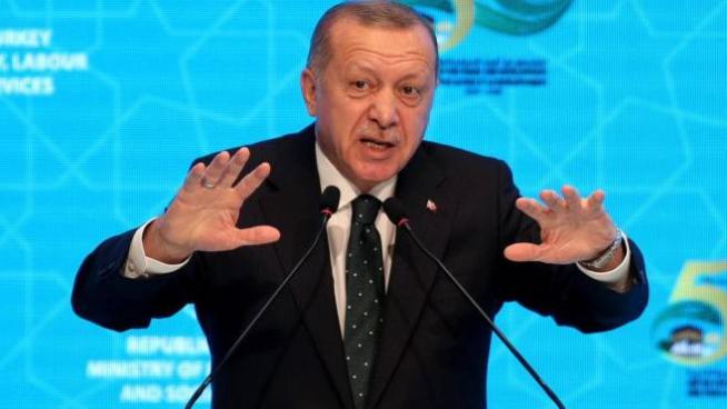 Il presidente turco Recep Tayyip Erdogan (Ansa)