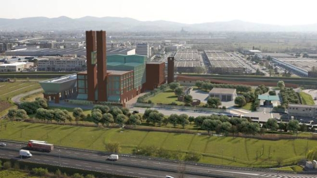 Il rendering di come sarebbe stato l'inceneritore