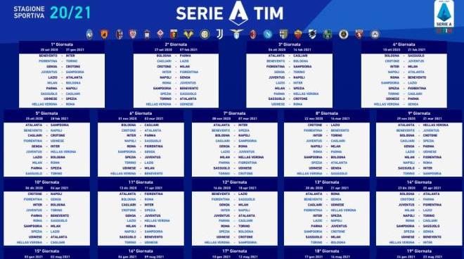 serie a 2020 21 il calendario tabellone in pdf sport calcio quotidiano net