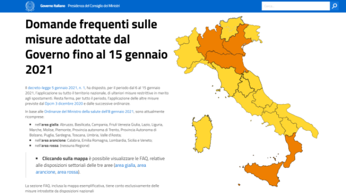 Zone Italia Da Oggi Regioni Gialle E Arancioni Cartina Regole Autocertificazione Cronaca Cartina Italia Zone Gialle Rosse