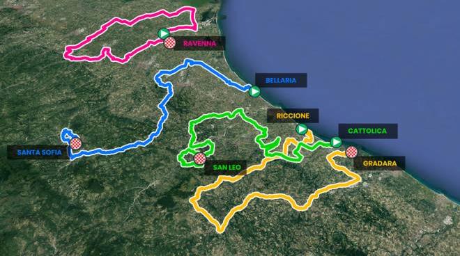 Giro Di Romagna 2021 Date Percorso E Tappe Sport Ilrestodelcarlino It Cartina Emilia Romagna Cattolica