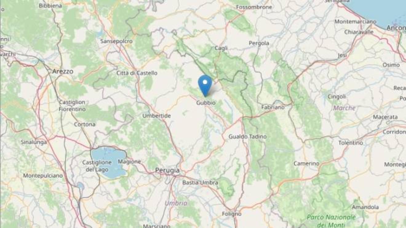 Terremoto A Gubbio In Provincia Di Perugia Scossa Di Magnitudo 3 9 Cronaca Lanazione It Cartina Gubbio