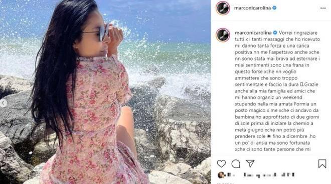 carolina marconi e il tumore al seno operata inizio la chemio tutto si combatte spettacoli