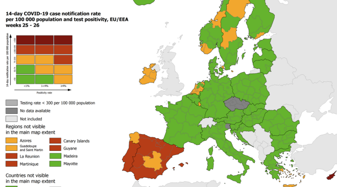 Variante Delta Francia No A Vacanze In Spagna E Portogallo Israele Tornano Restrizioni Esteri Cartina Francia Spagna Portogallo