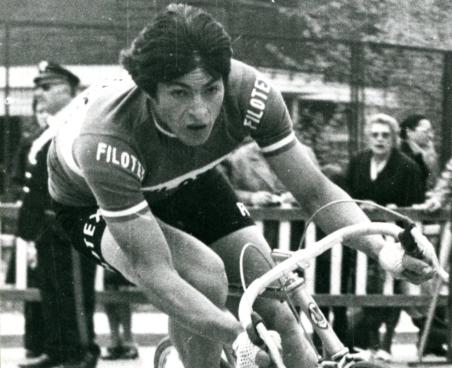 Francesco Moser en los años que acumuló victorias y récords