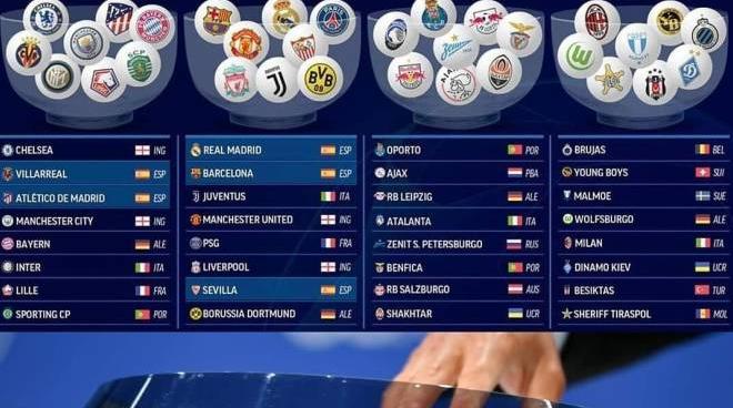 sorteggi di champions league ecco le avversarie delle italiane sport calcio ilgiorno it