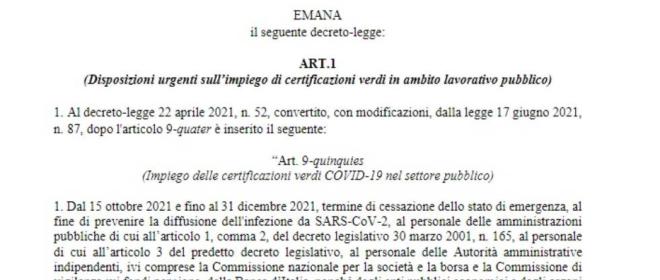 Il Cdm Approva Il Nuovo Decreto Green Pass In G U Il D L N 120 2021 Sugli Incendi Boschivi Quotidiano Giuridico
