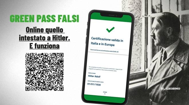 Hitler e il falso Green pass