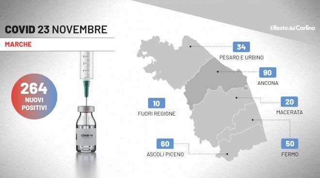 covid oggi il bollettino del 23 novembre 2021 nelle marche cronaca ilrestodelcarlino it