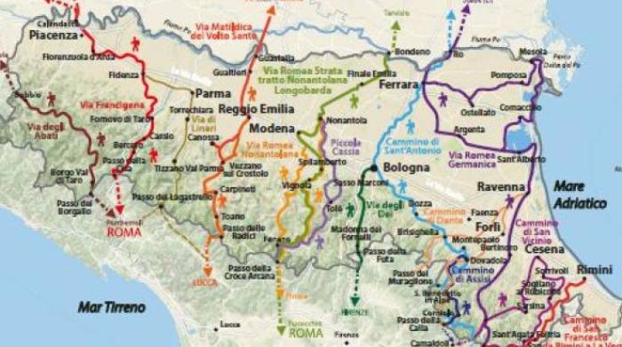 Emilia Romagna, le vie dei pellegrini. La mappa dei 14 ...