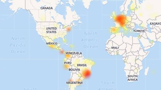 WhatsApp, la mappa delle interruzioni sul sito downdetector.it WhatsApp, la mappa delle interruzioni sul sito downdetector.it