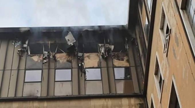 Milano, incendio al Palazzo di Giustizia