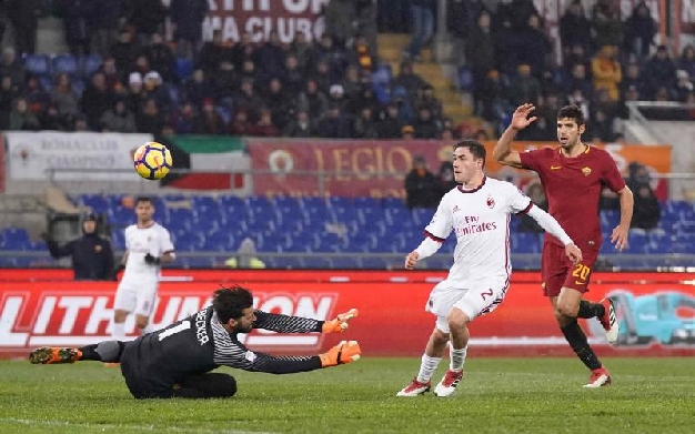 Risultati immagini per roma milan 1-2 calabria