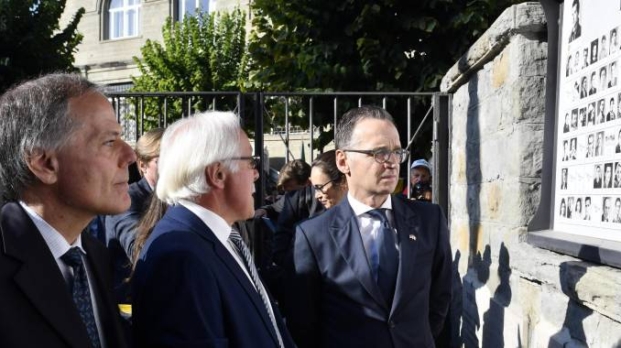 Il ministro degli Esteri, Enzo Moavero Milanesi, con il collega tedesco, Heiko Maas