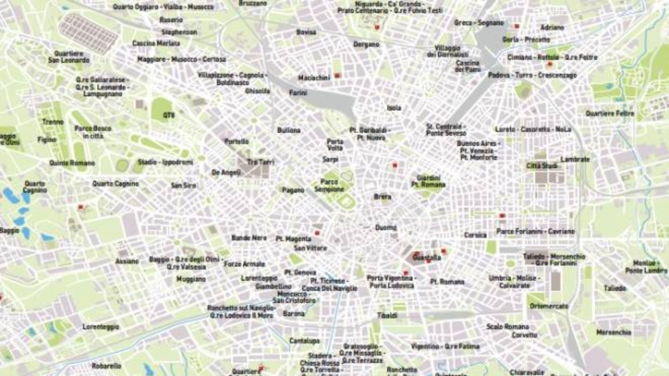 Milano Il Comune Rivede I Nomi Dei Quartieri Nolo E Nella Mappa Cronaca Ilgiorno It Cartina Milano Zona San Siro